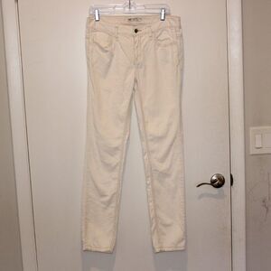 Free People Cream Corduroy Skinny Jeans Women's Size 30